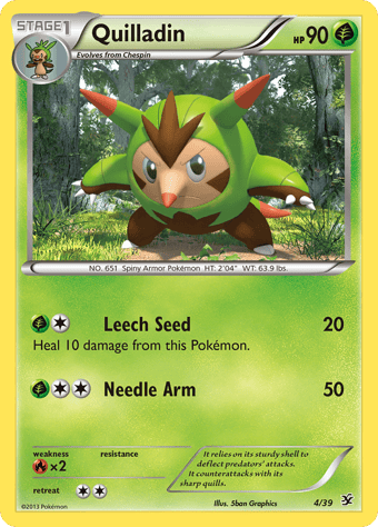 Quilladin Kalos Starter Set Pokemon Card