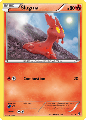 Slugma Kalos Starter Set Pokemon Card
