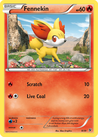 Fennekin Kalos Starter Set Pokemon Card