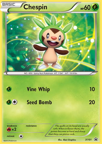 Chespin XY Black Star Promos Pokemon Card