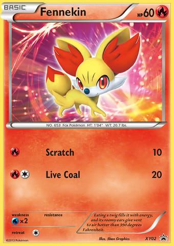 Fennekin XY Black Star Promos Pokemon Card