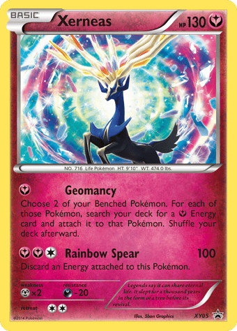 Xerneas XY Black Star Promos Pokemon Card