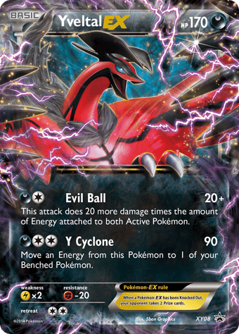 Yveltal-EX XY Black Star Promos Pokemon Card