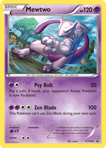 Mewtwo XY Black Star Promos Pokemon Card