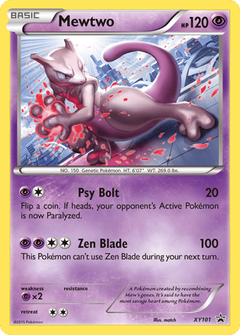Mewtwo XY Black Star Promos Pokemon Card