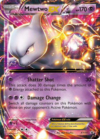 Mewtwo-EX XY Black Star Promos Pokemon Card
