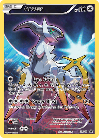 Arceus XY Black Star Promos Pokemon Card