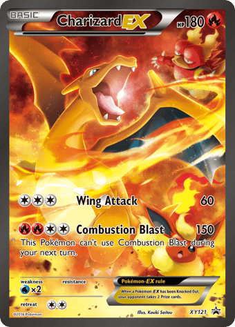 Charizard-EX XY Black Star Promos Pokemon Card