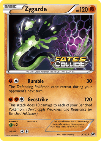 Zygarde XY Black Star Promos Pokemon Card