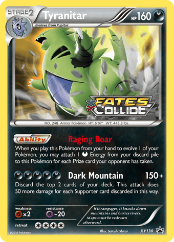 Tyranitar XY Black Star Promos Pokemon Card