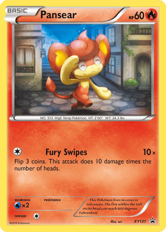 Pansear XY Black Star Promos Pokemon Card