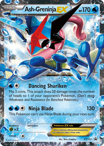 Ash-Greninja-EX XY Black Star Promos Pokemon Card