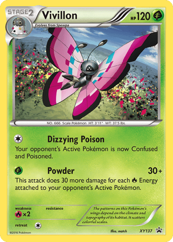 Vivillon XY Black Star Promos Pokemon Card