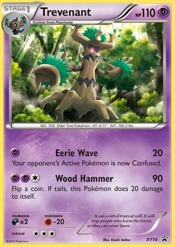 Trevenant XY Black Star Promos Pokemon Card