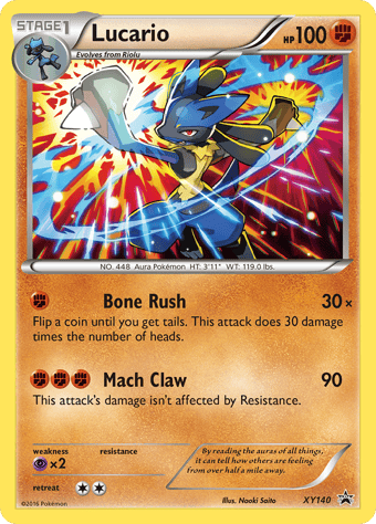 Lucario XY Black Star Promos Pokemon Card