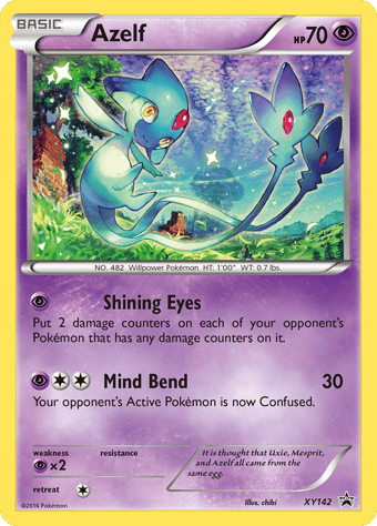 Azelf XY Black Star Promos Pokemon Card