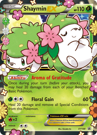 Shaymin-EX XY Black Star Promos Pokemon Card