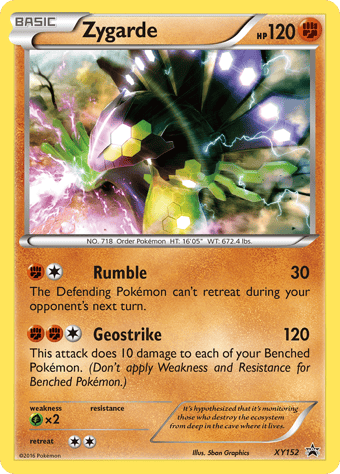 Zygarde XY Black Star Promos Pokemon Card