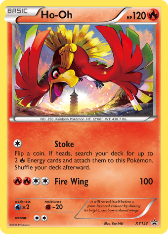 Ho-Oh XY Black Star Promos Pokemon Card