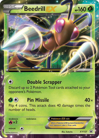Beedrill-EX XY Black Star Promos Pokemon Card