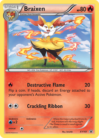 Braixen XY Black Star Promos Pokemon Card