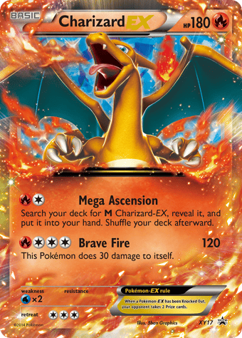 Charizard-EX XY Black Star Promos Pokemon Card