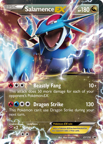 Salamence-EX XY Black Star Promos Pokemon Card