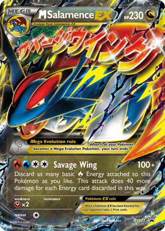 M Salamence-EX XY Black Star Promos Pokemon Card