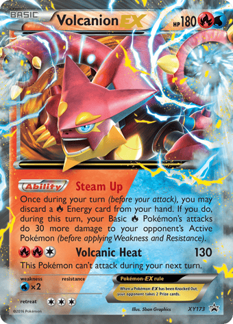Volcanion-EX XY Black Star Promos Pokemon Card