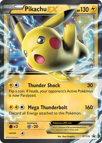 Pikachu-EX XY Black Star Promos Pokemon Card