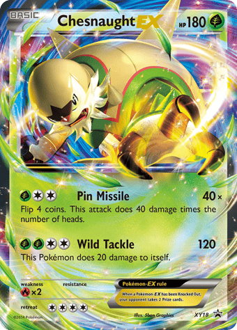 Chesnaught-EX XY Black Star Promos Pokemon Card