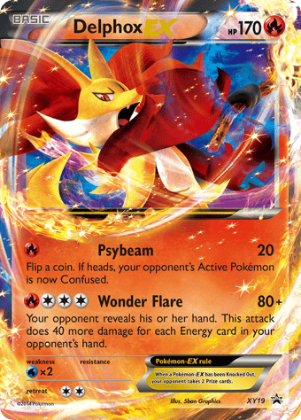 Delphox-EX XY Black Star Promos Pokemon Card