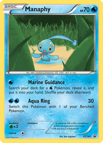 Manaphy XY Black Star Promos Pokemon Card
