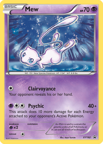 Mew XY Black Star Promos Pokemon Card