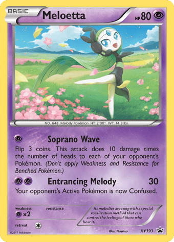 Meloetta XY Black Star Promos Pokemon Card