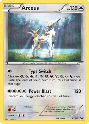 Arceus XY Black Star Promos Pokemon Card