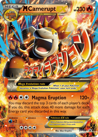 M Camerupt-EX XY Black Star Promos Pokemon Card