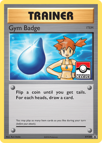 Gym Badge XY Black Star Promos Pokemon Card