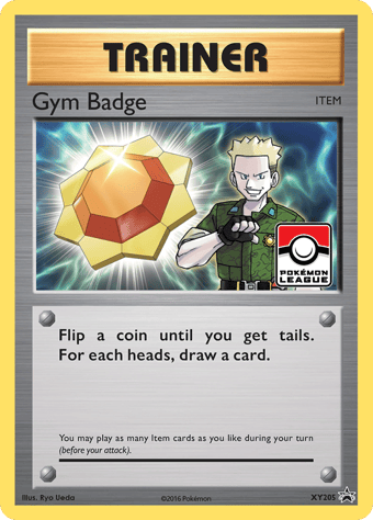 Gym Badge XY Black Star Promos Pokemon Card