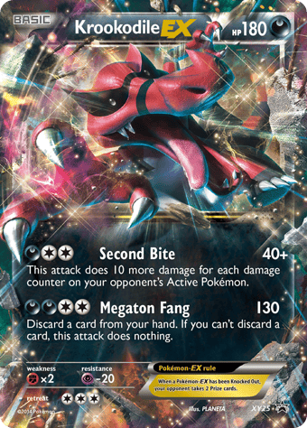 Krookodile-EX XY Black Star Promos Pokemon Card
