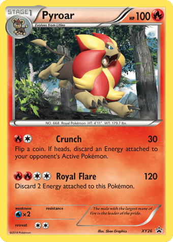 Pyroar XY Black Star Promos Pokemon Card