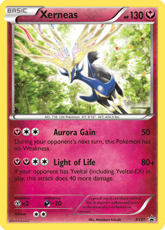 Xerneas XY Black Star Promos Pokemon Card