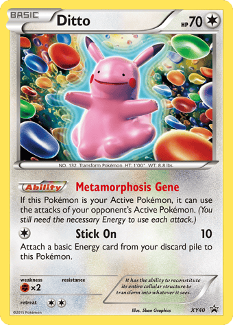 Ditto XY Black Star Promos Pokemon Card