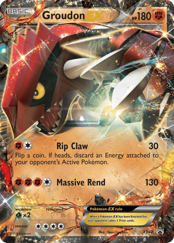 Groudon-EX XY Black Star Promos Pokemon Card