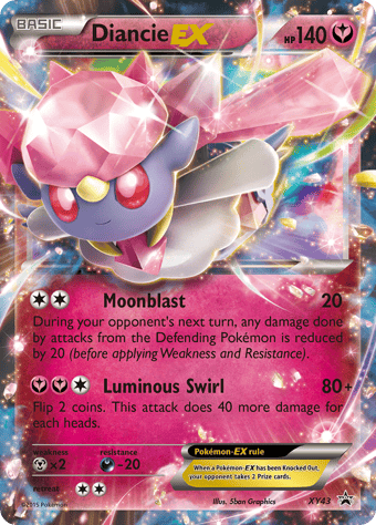Diancie-EX XY Black Star Promos Pokemon Card