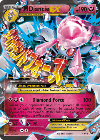 M Diancie-EX XY Black Star Promos Pokemon Card