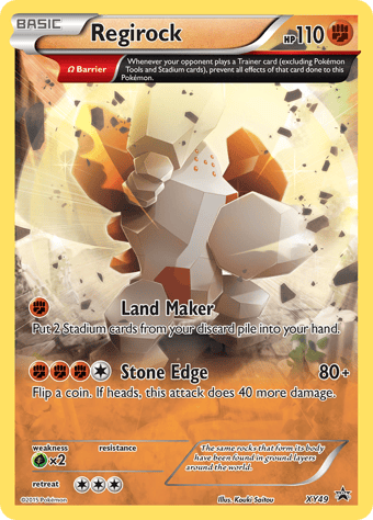Regirock XY Black Star Promos Pokemon Card