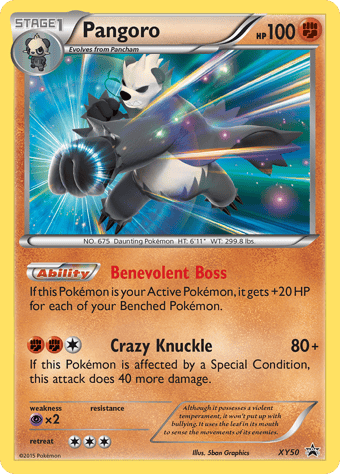 Pangoro XY Black Star Promos Pokemon Card
