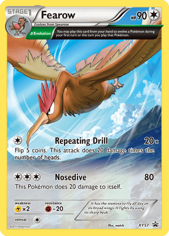 Fearow XY Black Star Promos Pokemon Card