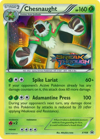 Chesnaught XY Black Star Promos Pokemon Card